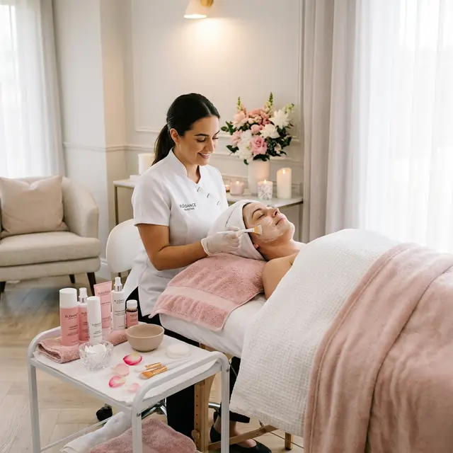 Home salon beautician providing luxury beauty treatment in Dubai